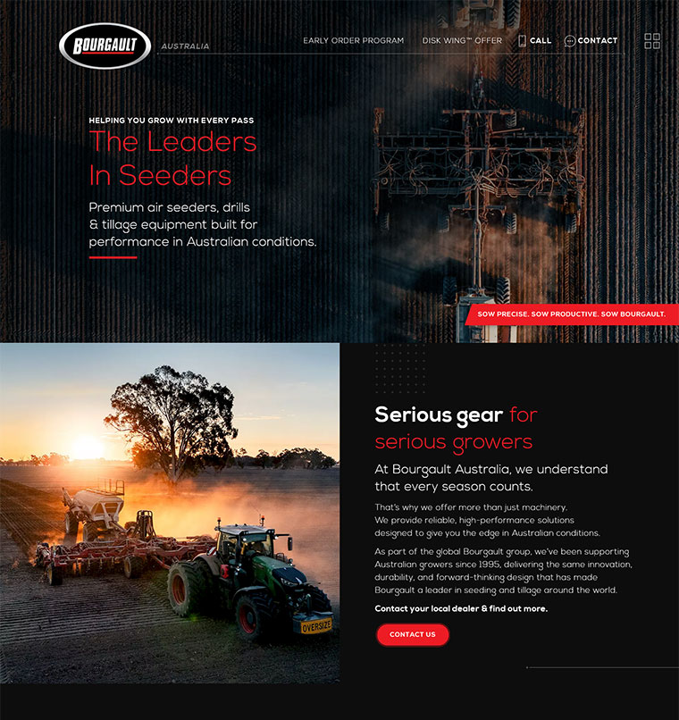 Bourgault Website