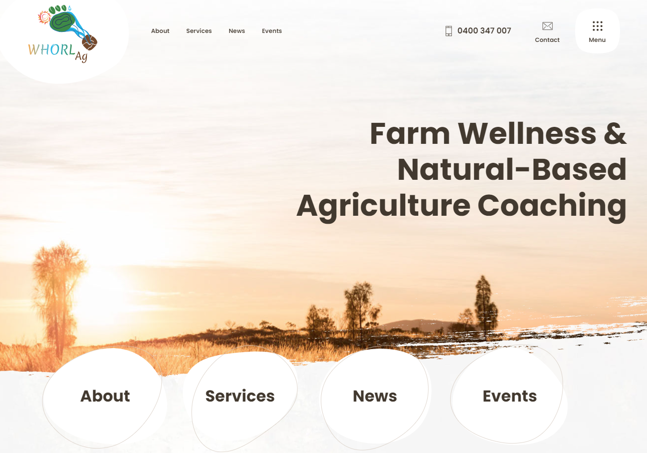 Whorl Ag Landing Page